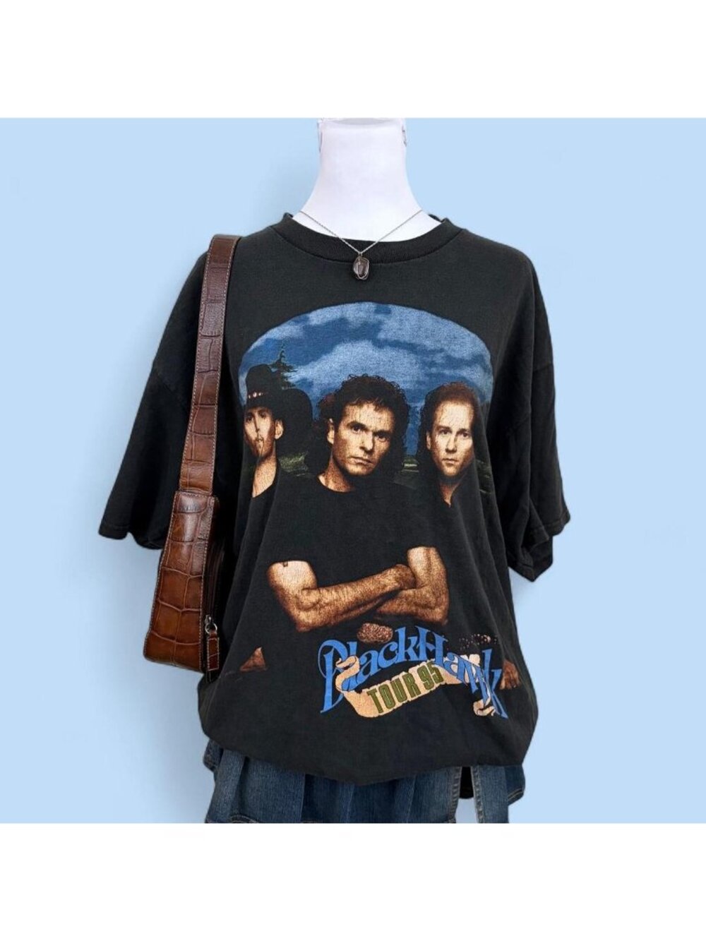 90s blackhawk country western band tshirt